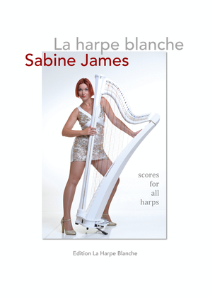 Book cover for La harpe blanche - scores for all harps