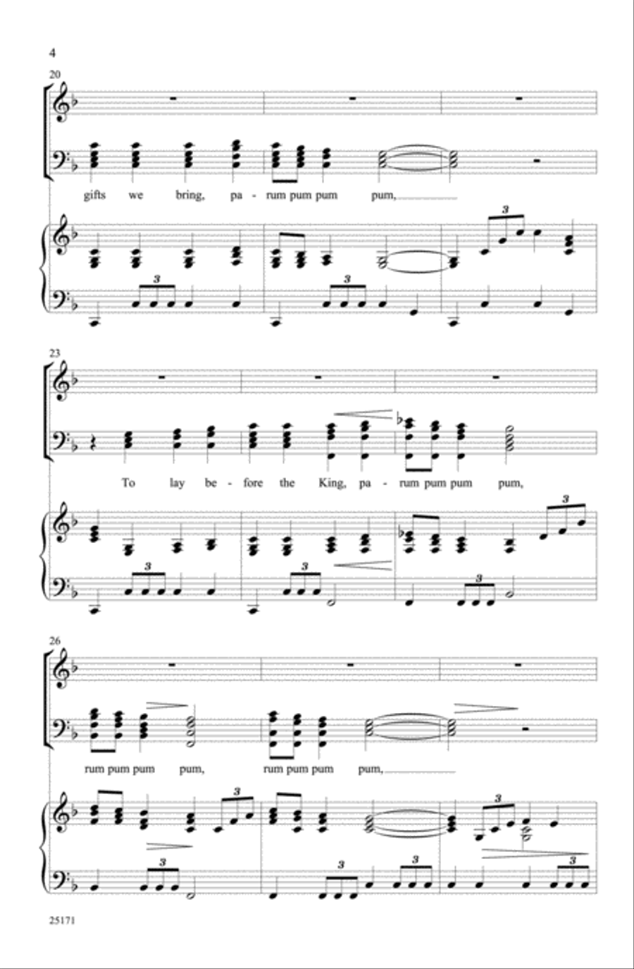 The Little Drummer Boy The Little Drummer Boy Choir scores gallery preview page 3