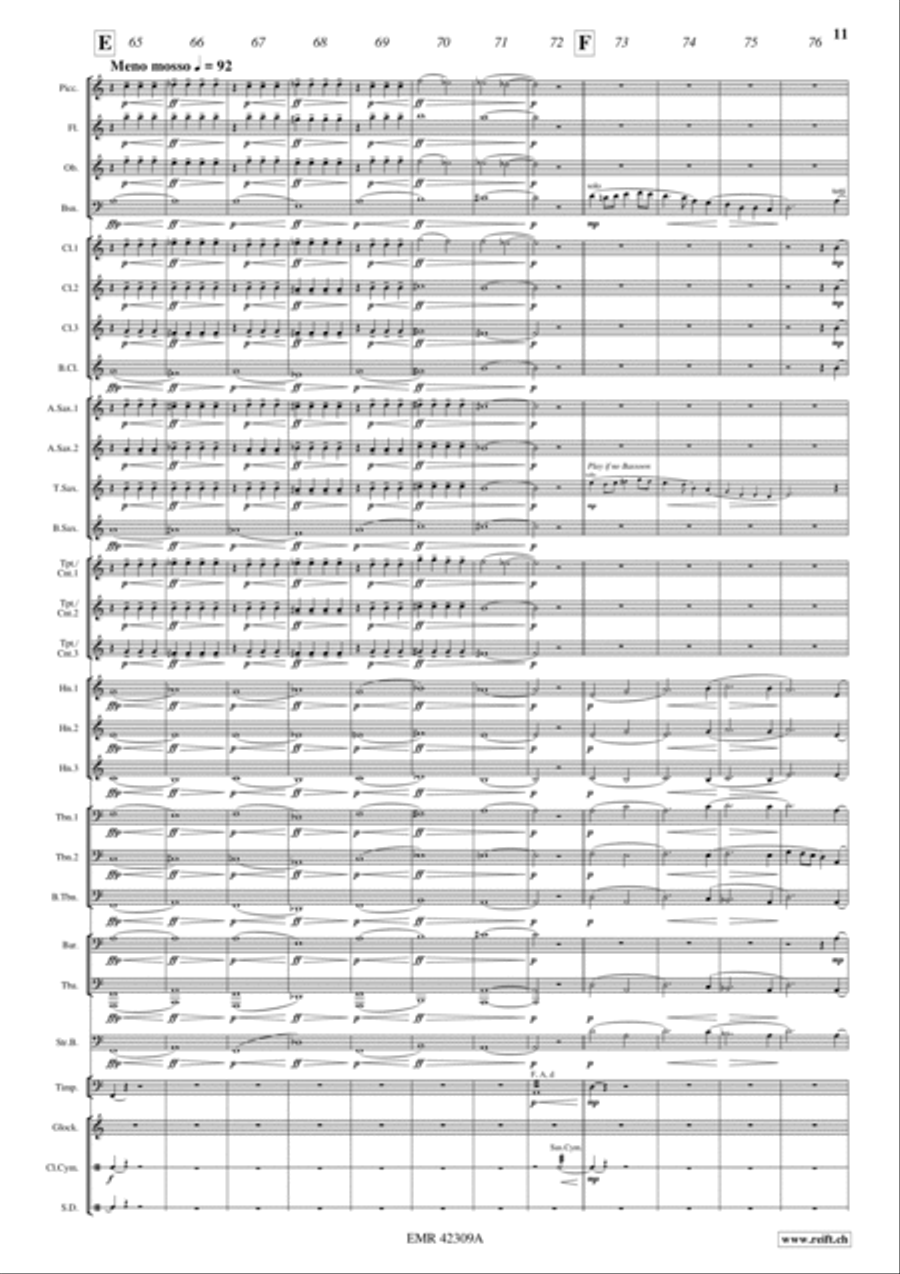 Knights Of The Round Table Concert Band scores gallery preview page 11