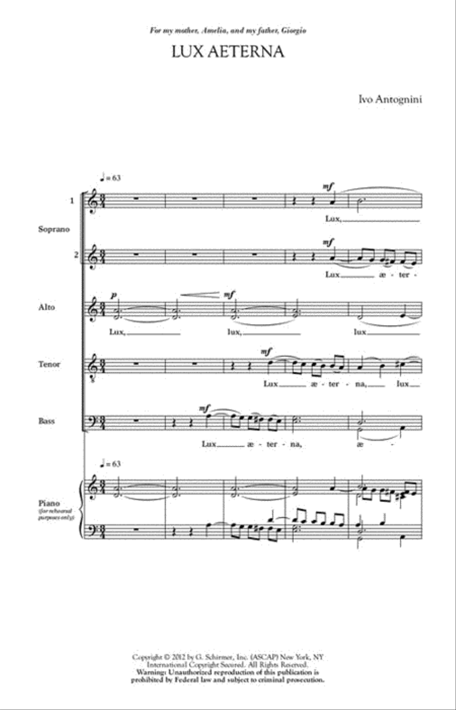 Lux Aeterna Divisi scores gallery preview page 2