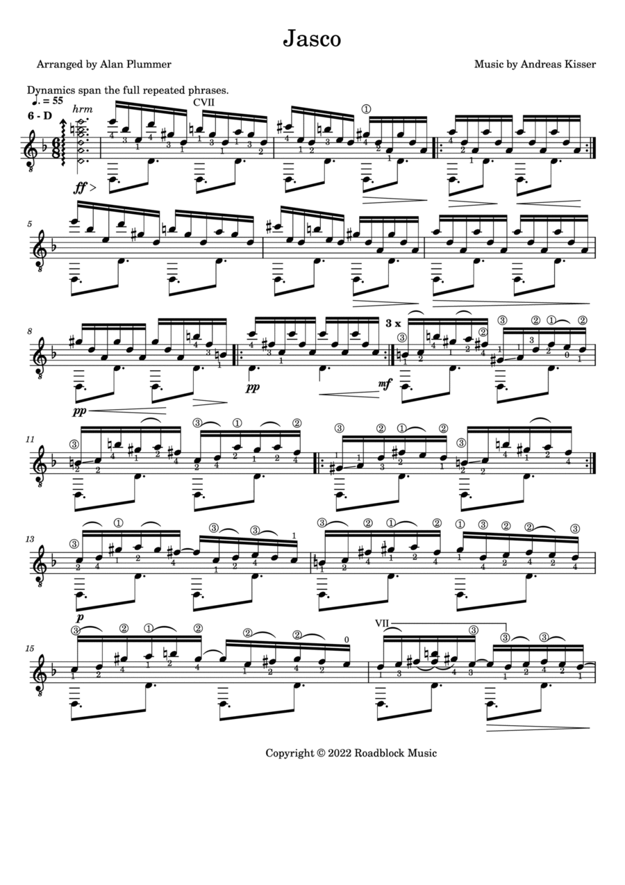 Jasco Acoustic Guitar scores gallery preview page 1