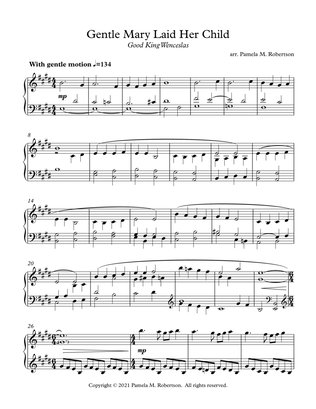 Gentle Mary Laid Her Child (Good King Wenceslas) - Piano Solo