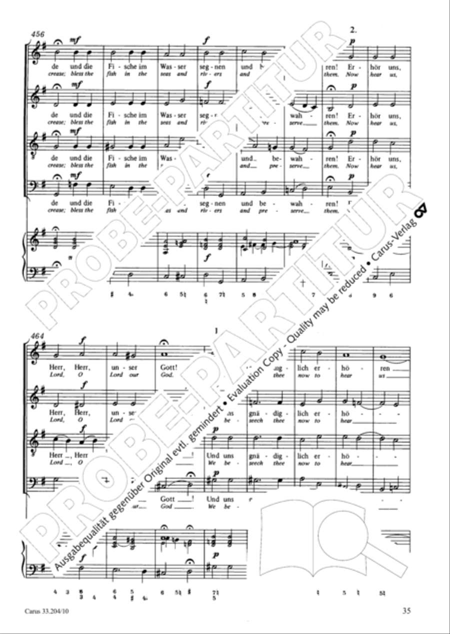 Lord of all, be merciful (Die alte Litanei 1) 4-Part scores gallery preview page 36