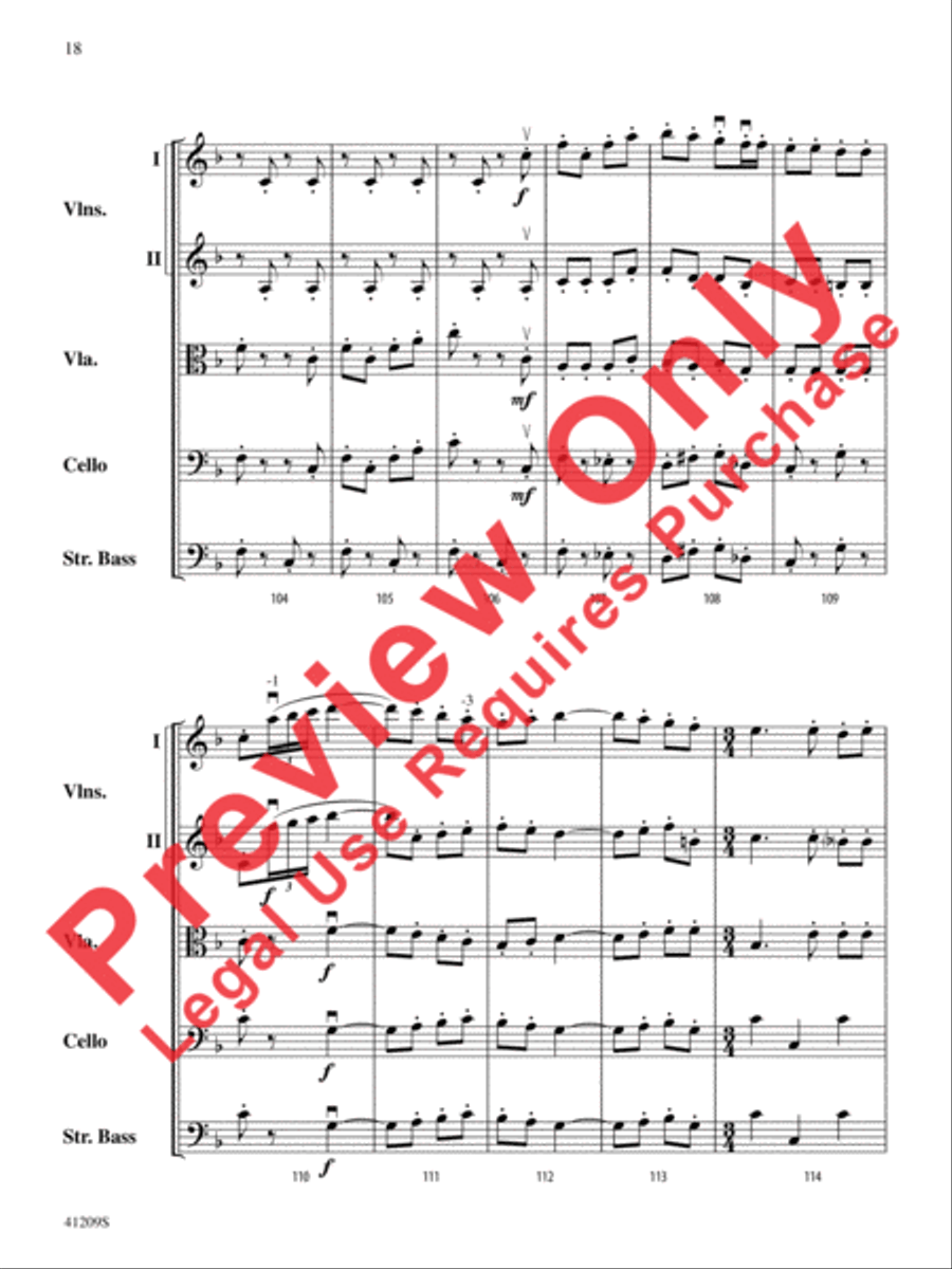 The Wizard of Oz String Orchestra scores gallery preview page 19
