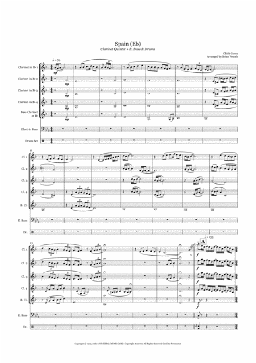 Spain Spain Woodwind Quintet scores gallery preview page 1