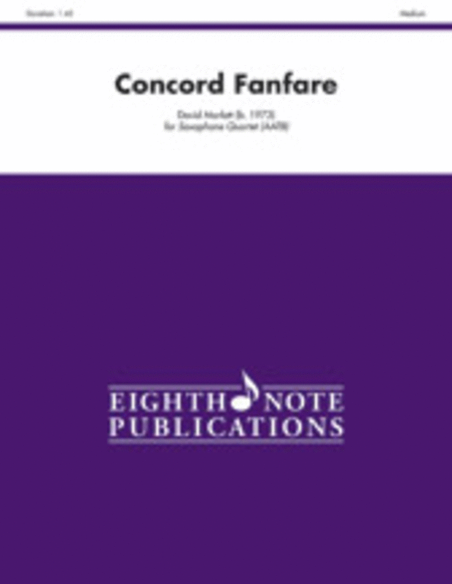 Concord Fanfare Small Ensemble scores gallery preview page 1