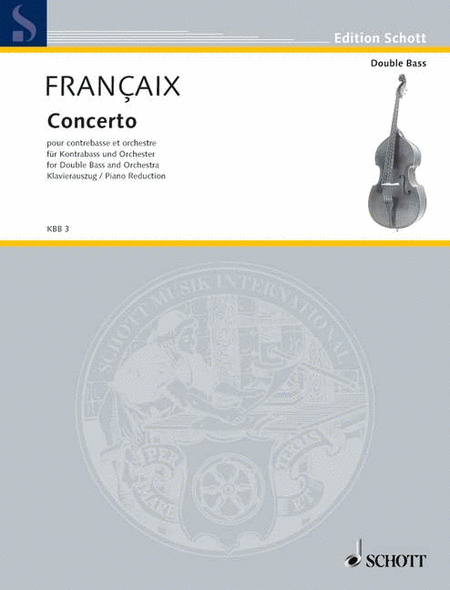 Francaix Concerto D/bass-orch