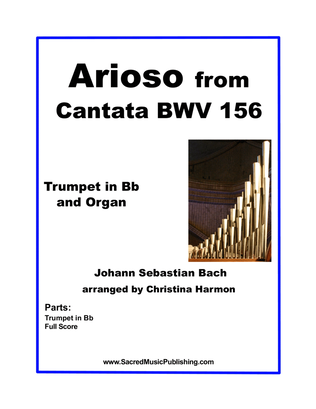 Book cover for Arioso from Cantata BWV 156 - Trumpet and Organ