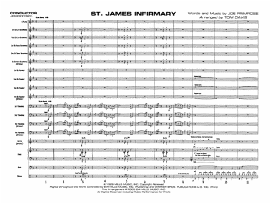St. James Infirmary St. James Infirmary Jazz Ensemble scores gallery preview page 3