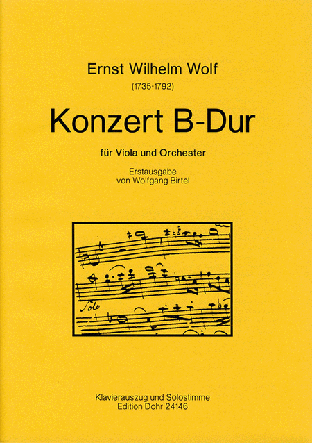 Konzert fur Viola und Orchester B-Dur