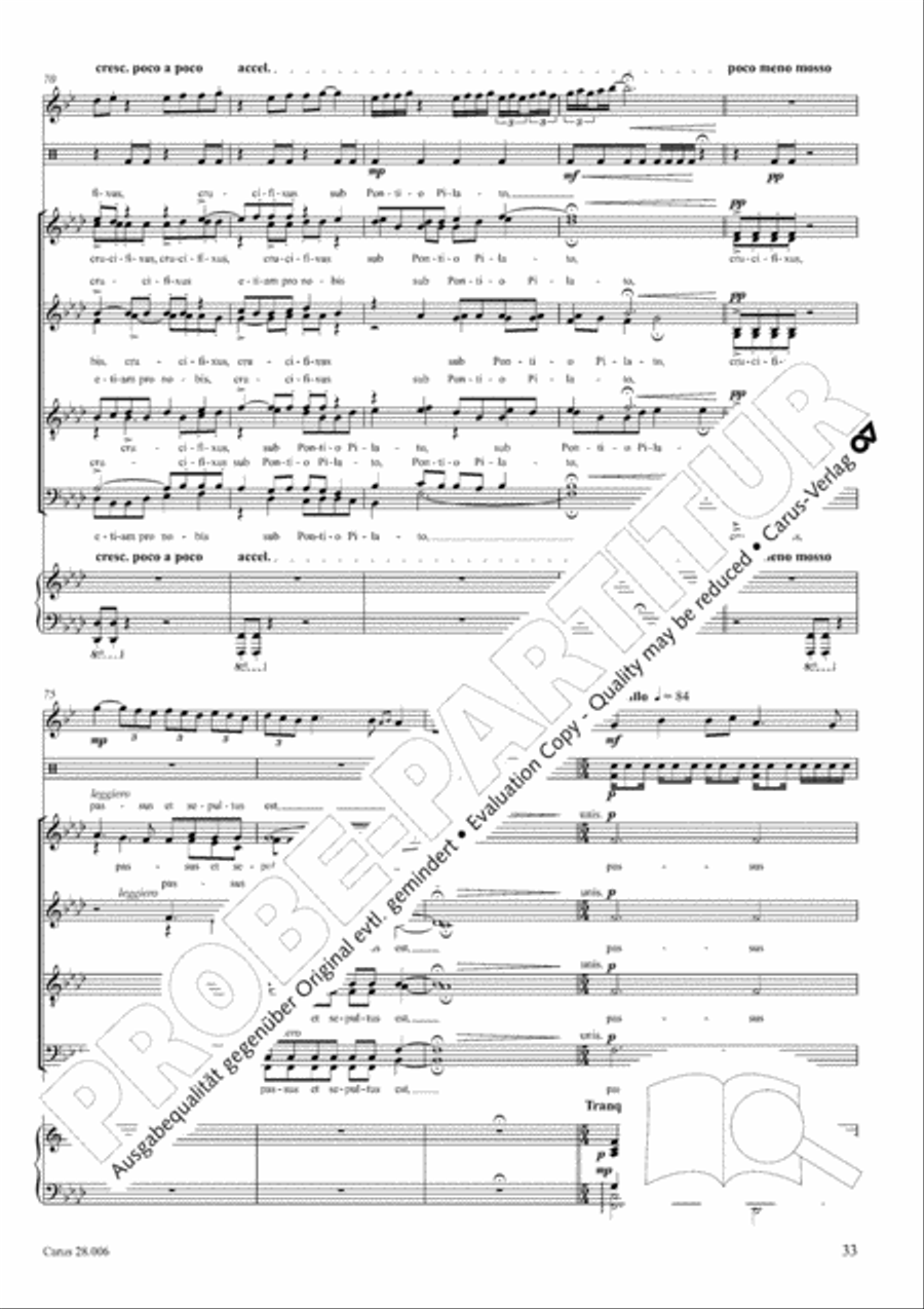 Pastoral Mass 4-Part scores gallery preview page 34