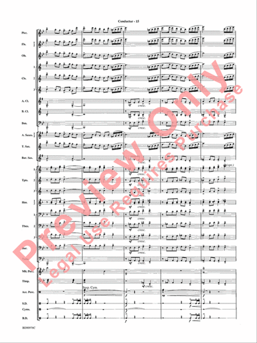 Covenant Concert Band scores gallery preview page 17