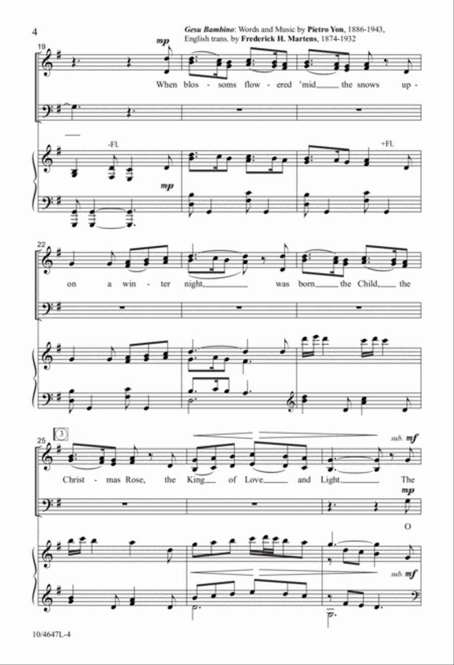 Christmas Canticles 4-Part scores gallery preview page 4