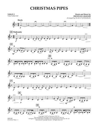 Book cover for Christmas Pipes - Violin 3 (Viola Treble Clef)