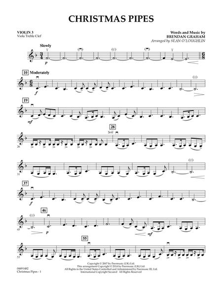 Christmas Pipes - Violin 3 (Viola Treble Clef)