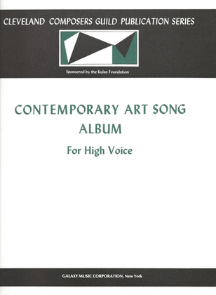 Book cover for Contemporary Art Song Album, Book 1