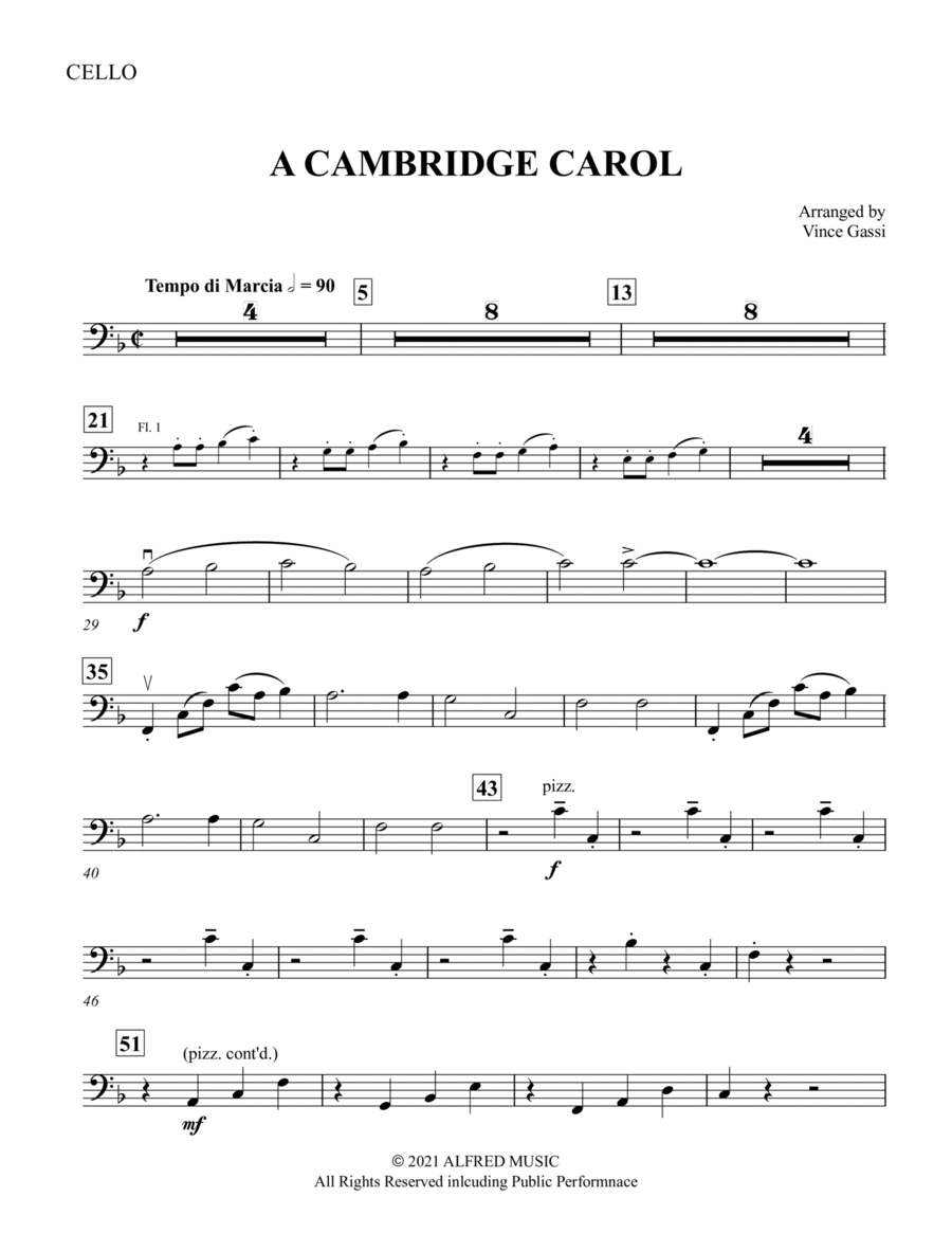 A Cambridge Carol: Cello