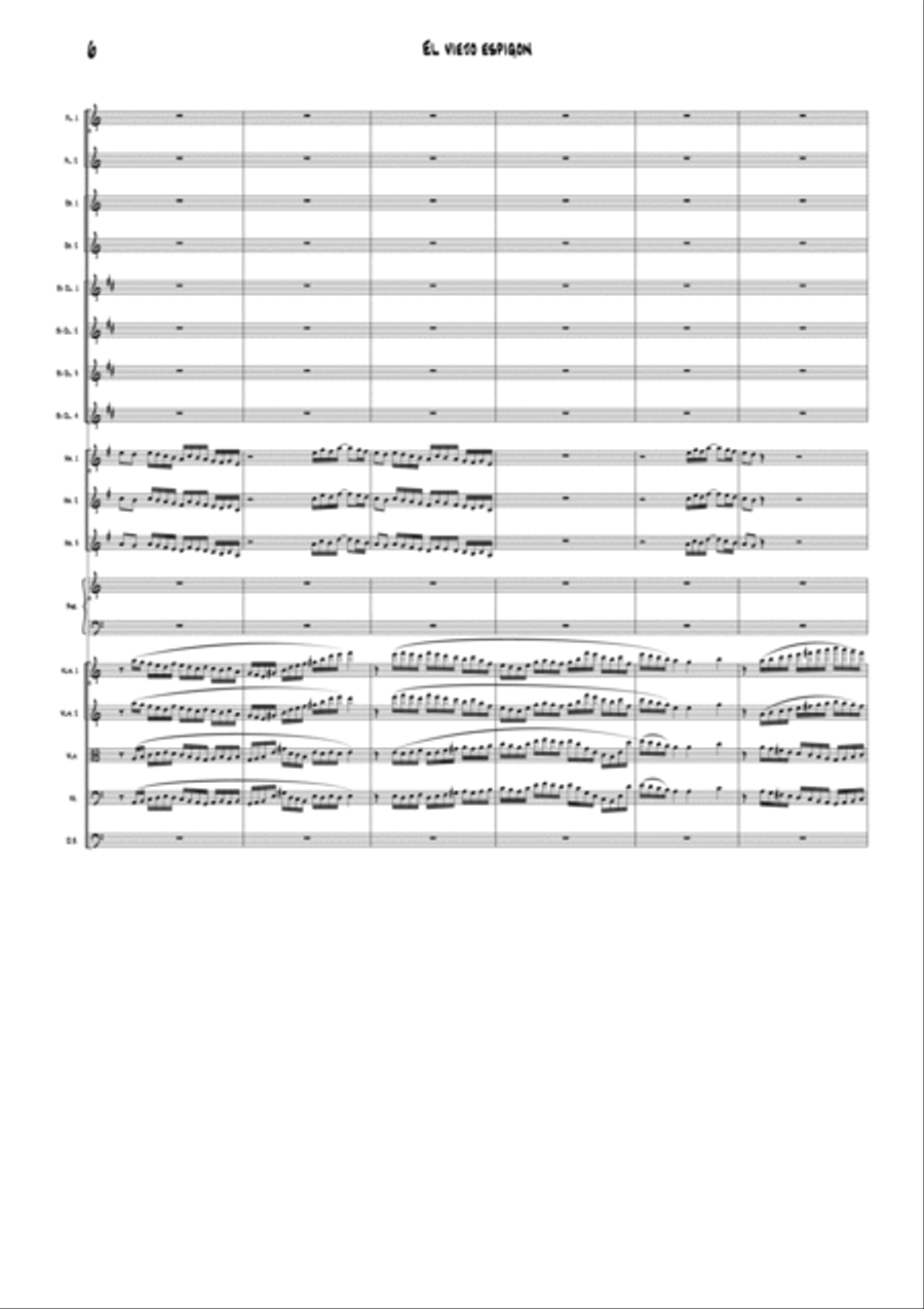 El Viejo Espigon Large Ensemble scores gallery preview page 6