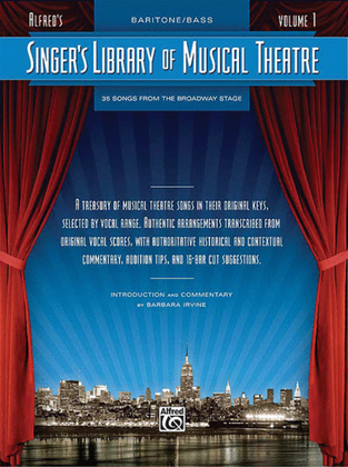 Book cover for Singer's Library of Musical Theatre – Vol. 1