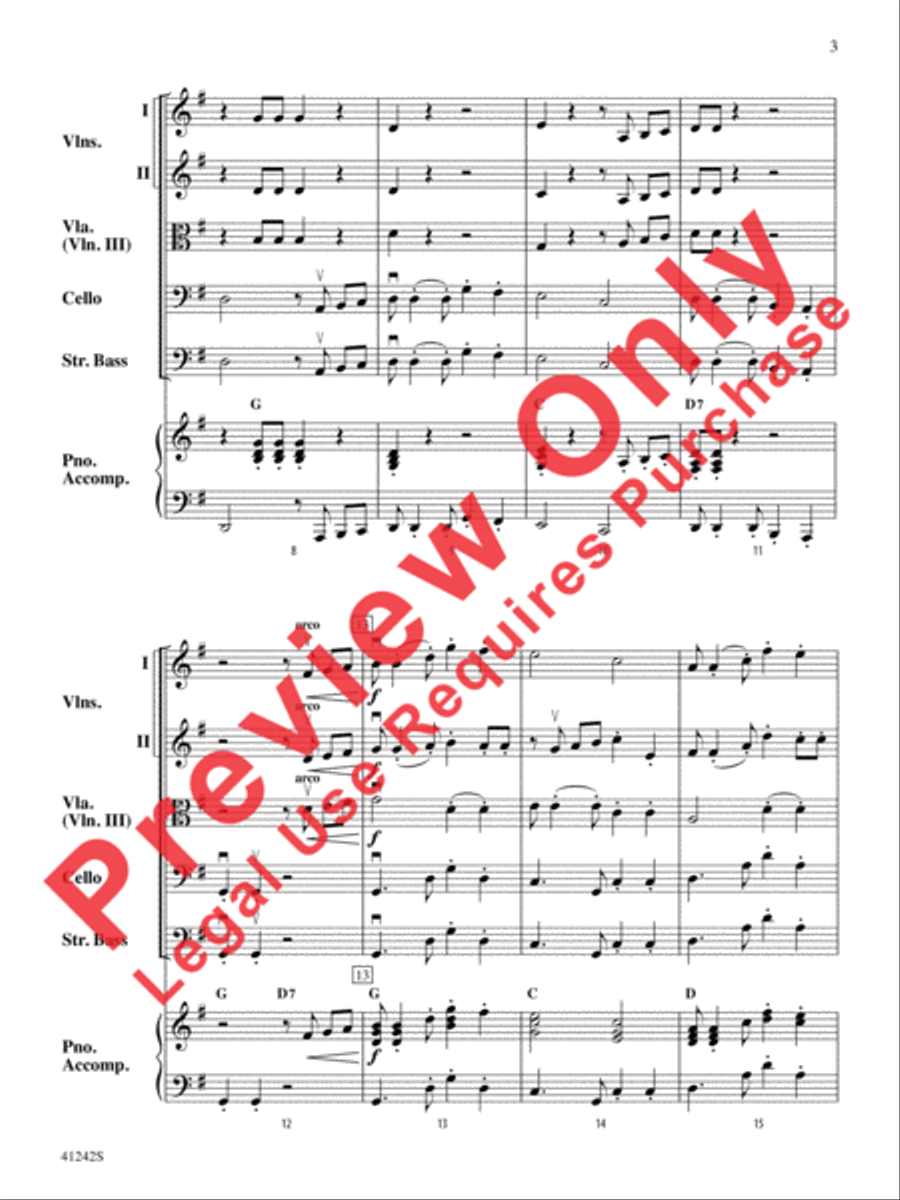 Tango of the Bulldogs String Orchestra scores gallery preview page 4