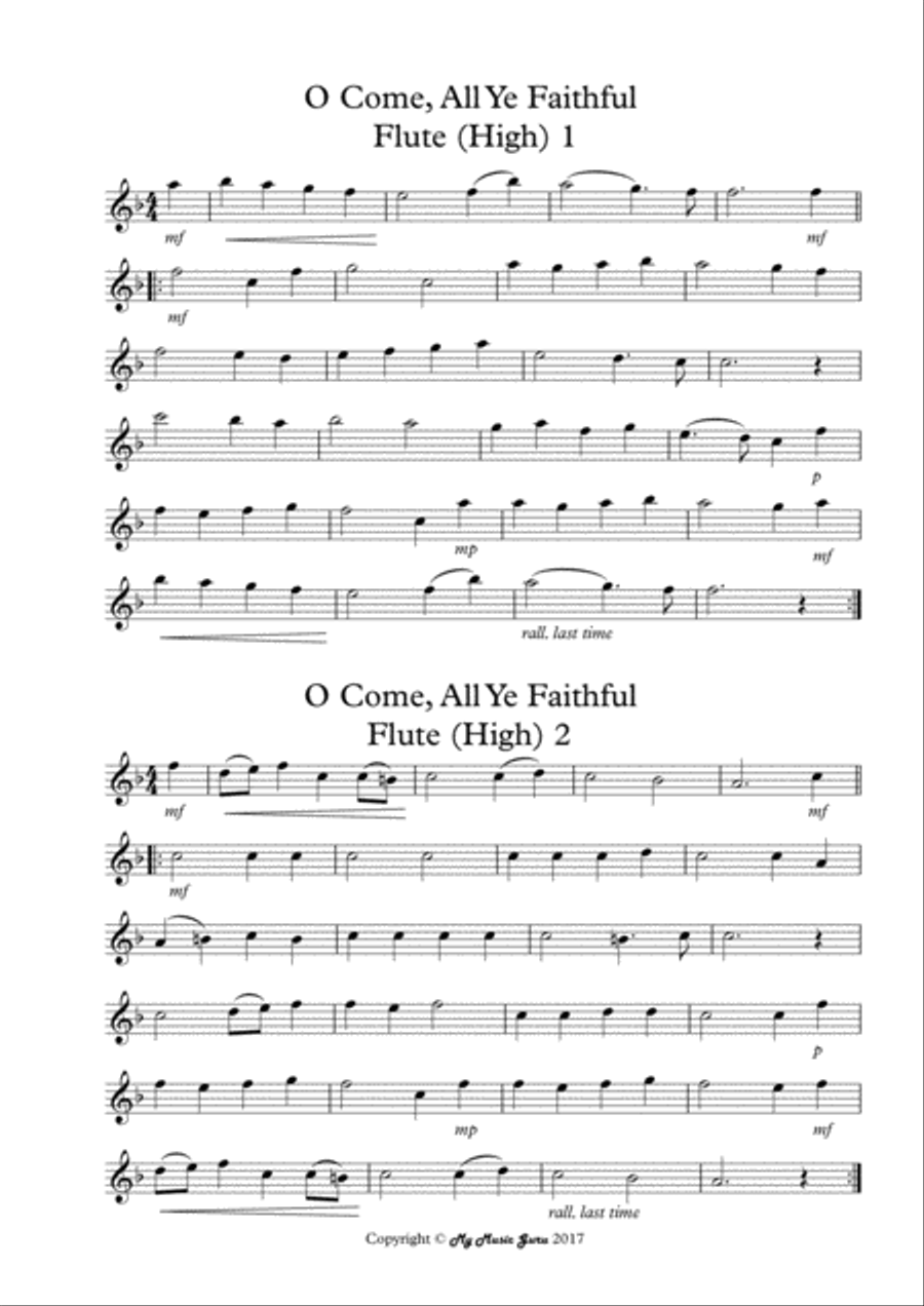 O Come, All Ye Faithful O Come, All Ye Faithful Concert Band scores gallery preview page 4