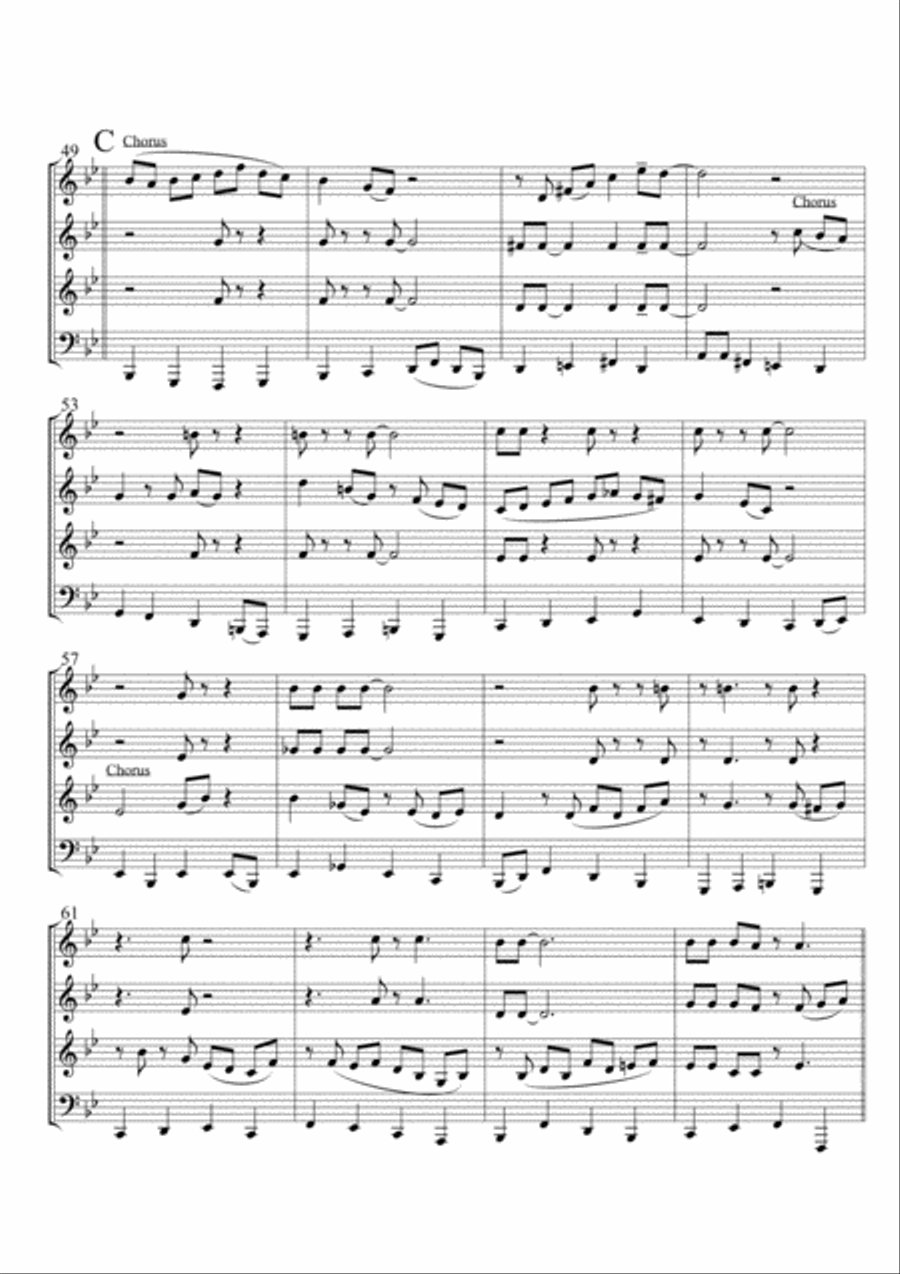 All Of Me Brass Quartet scores gallery preview page 5