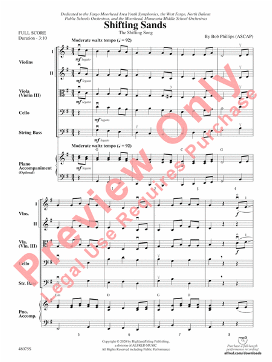 Shifting Sands String Orchestra scores gallery preview page 4