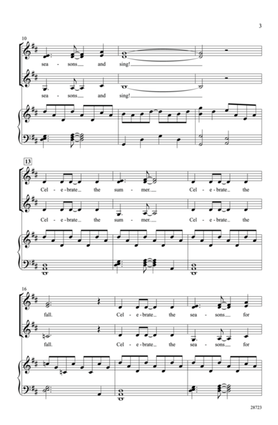 Seasons Seasons Women's Choir scores gallery preview page 3