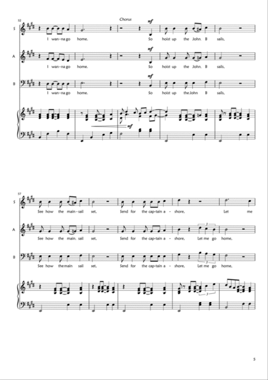 The John B Sails The John B Sails 3-Part scores gallery preview page 5