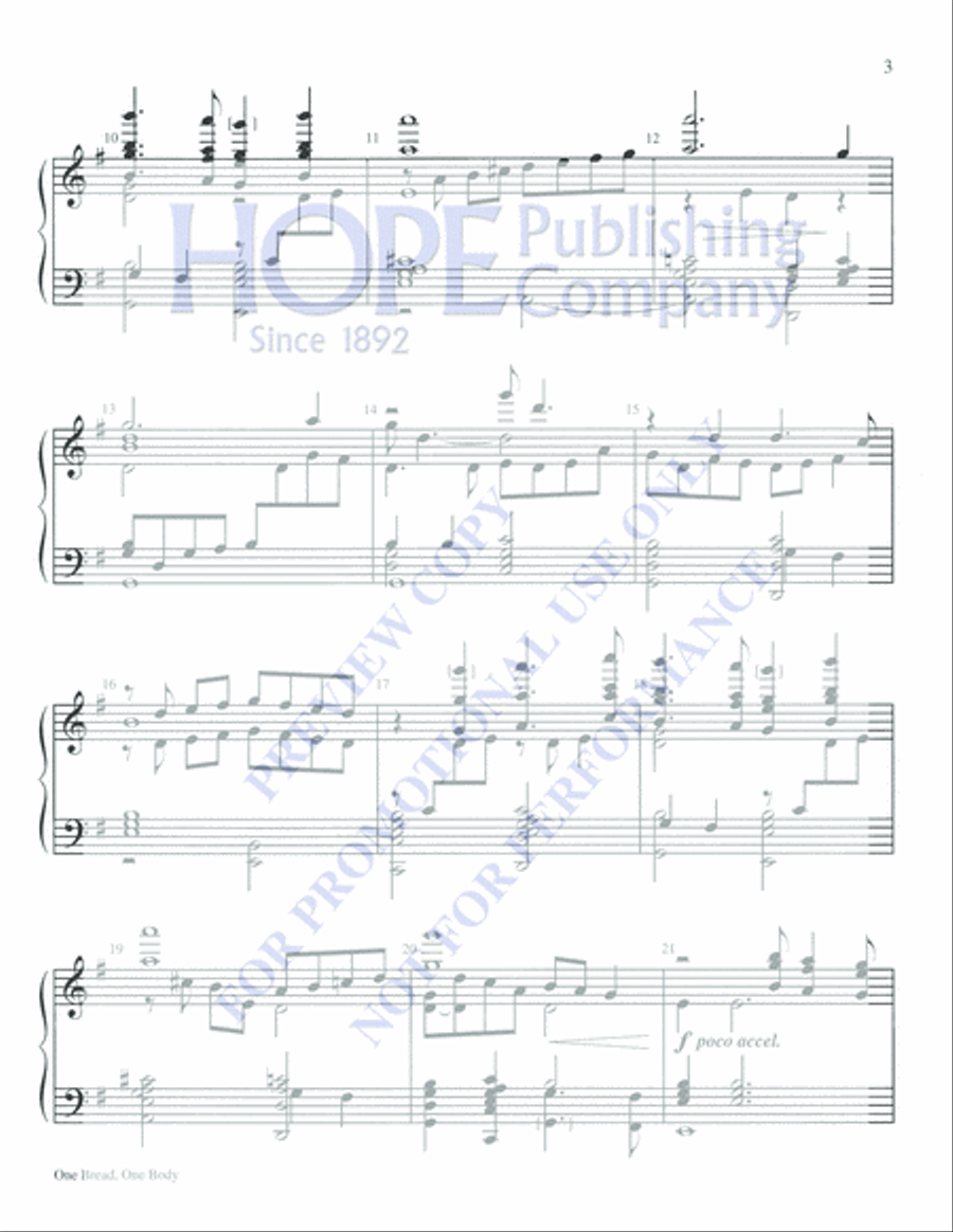 One Bread, One Body 5-Octaves scores gallery preview page 3