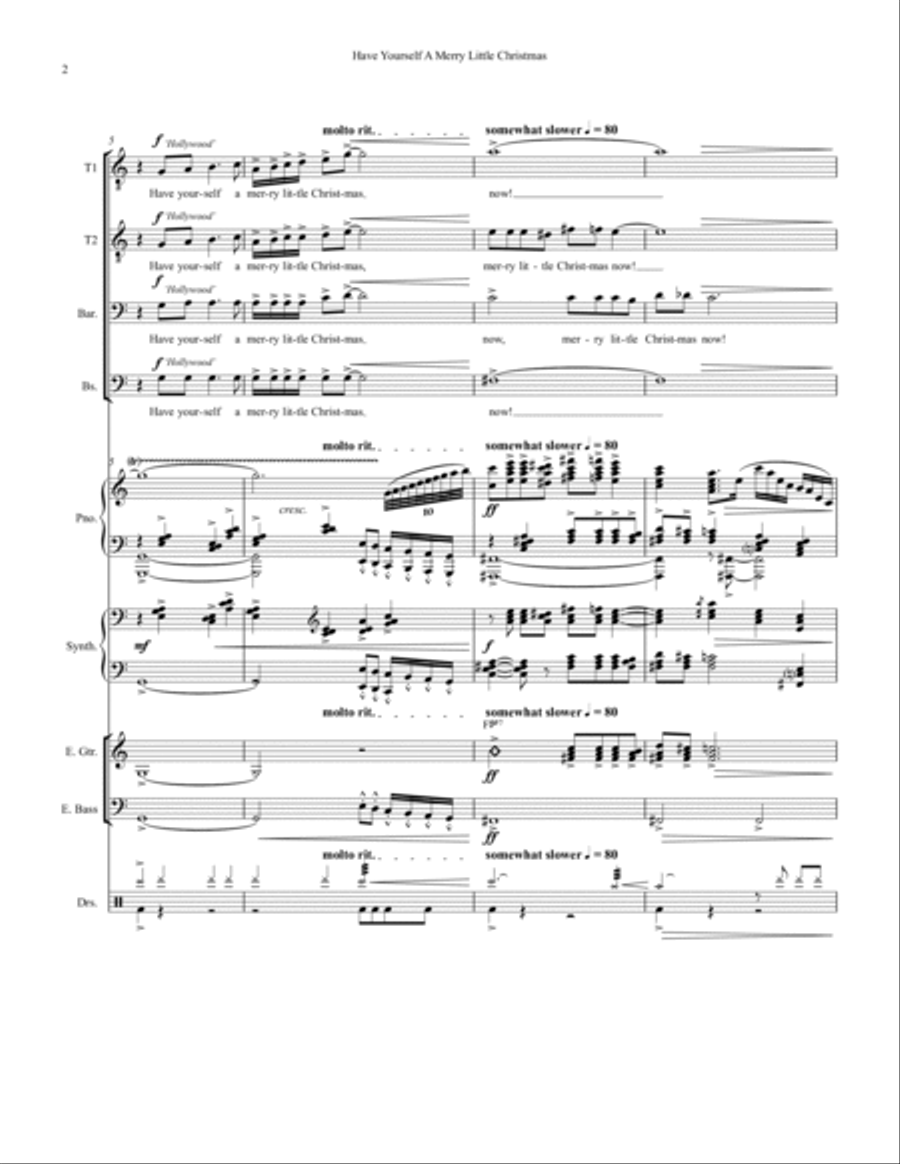 Have Yourself A Merry Little Christmas Small Ensemble scores gallery preview page 2