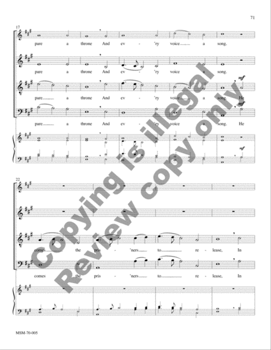 Savior of the Nations, Come (Full Score) Choir scores gallery preview page 73
