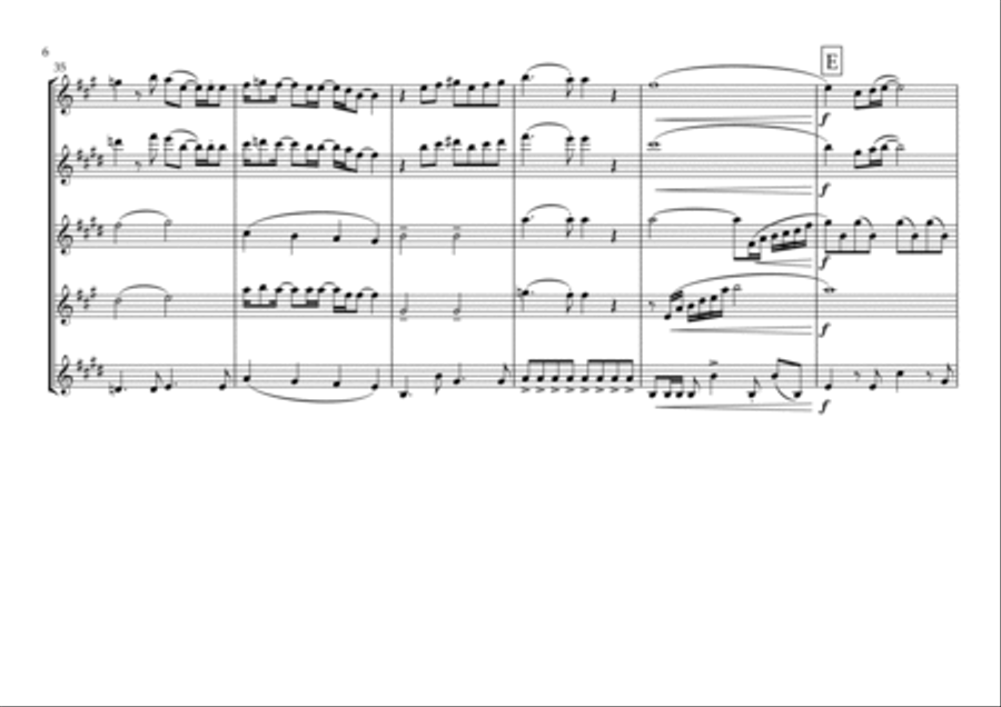 Eternal Flame Eternal Flame Saxophone Quartet scores gallery preview page 6
