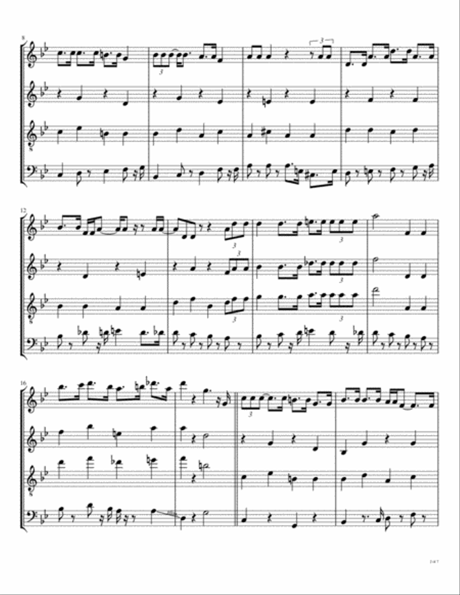 Being For The Benefit Of Mr. Kite Woodwind Quartet scores gallery preview page 3