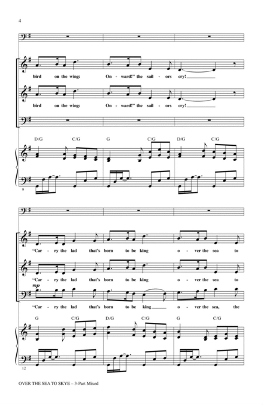 Over The Sea To Skye 3-Part scores gallery preview page 2