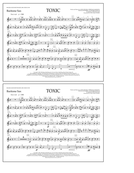 Toxic (arr. Tom Wallace) - Baritone Sax