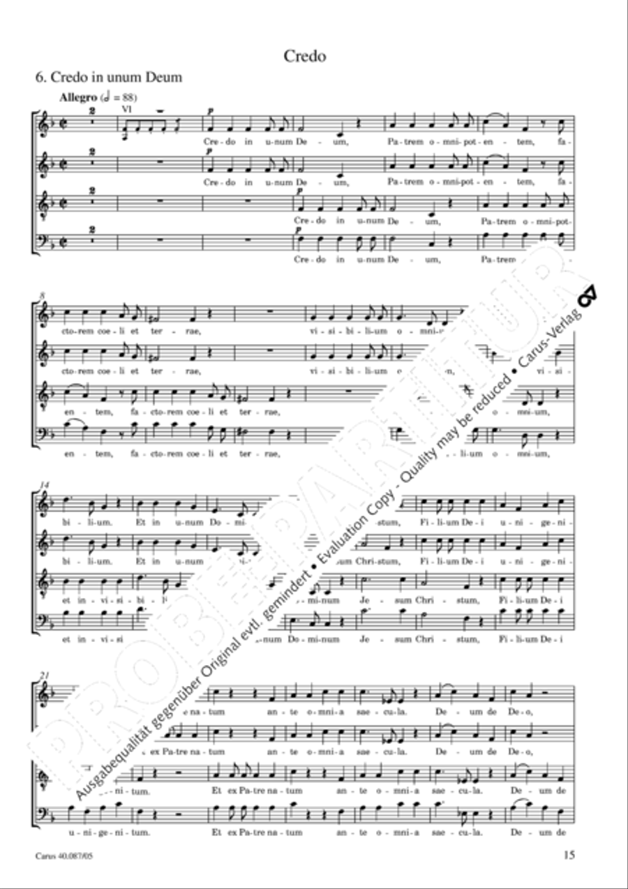 Messe solenelle in G 4-Part scores gallery preview page 16
