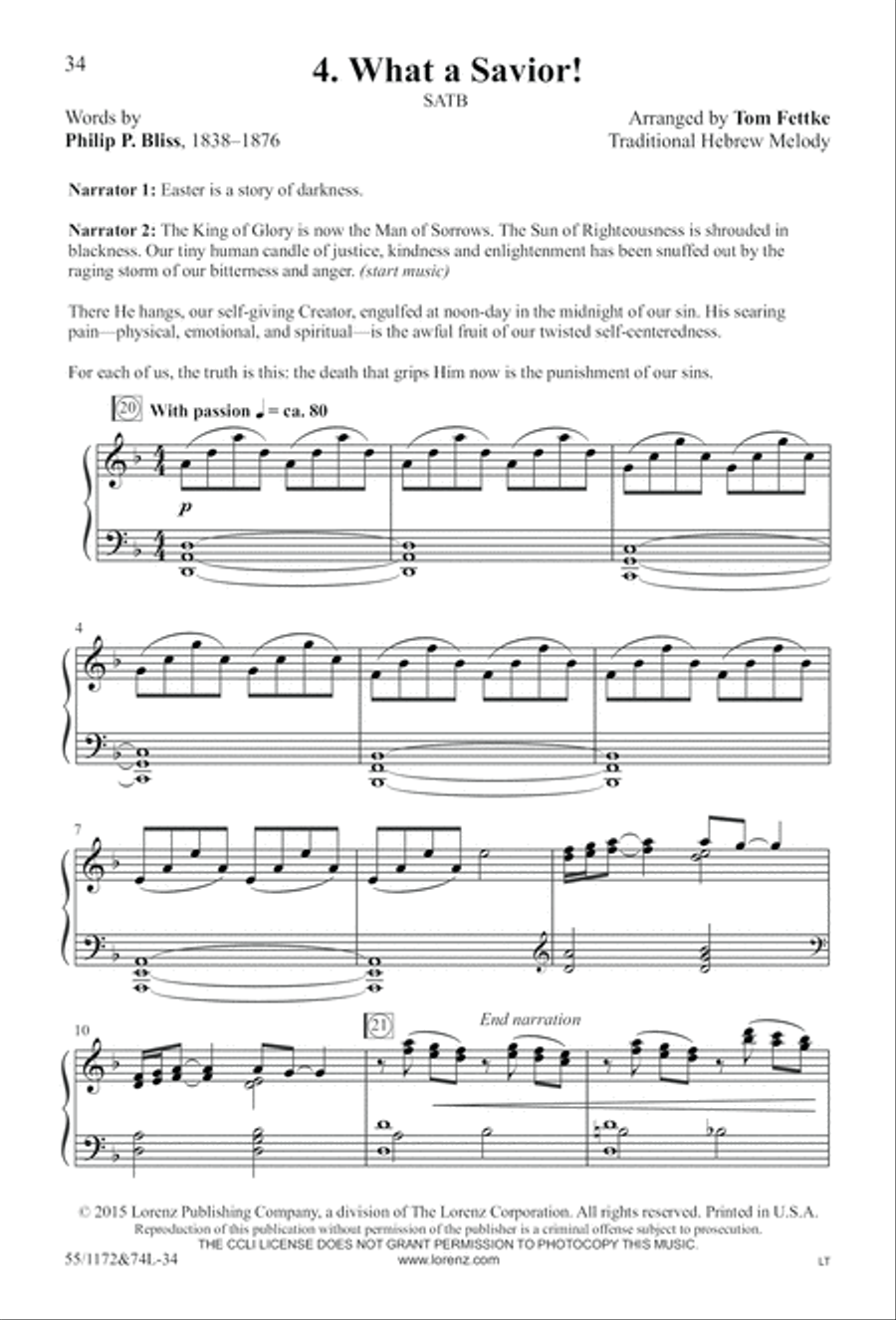 The Easter Story The Easter Story 4-Part scores gallery preview page 35