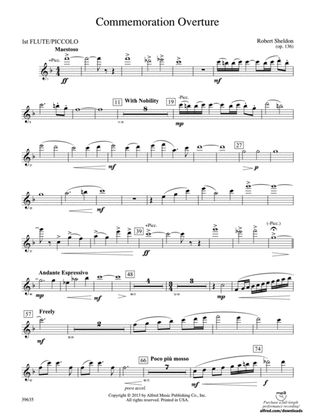 Commemoration Overture: Flute