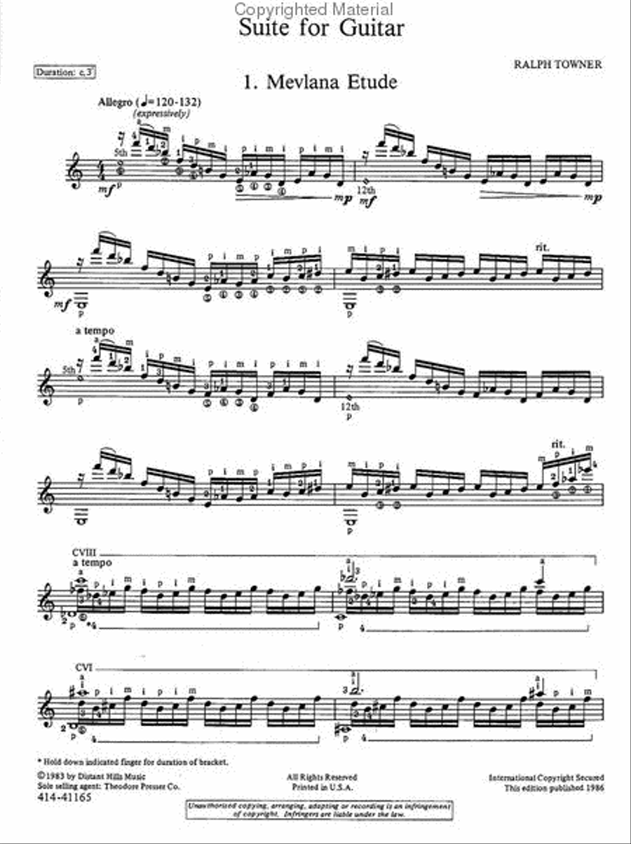 Suite For Guitar Chamber Music scores gallery preview page 2