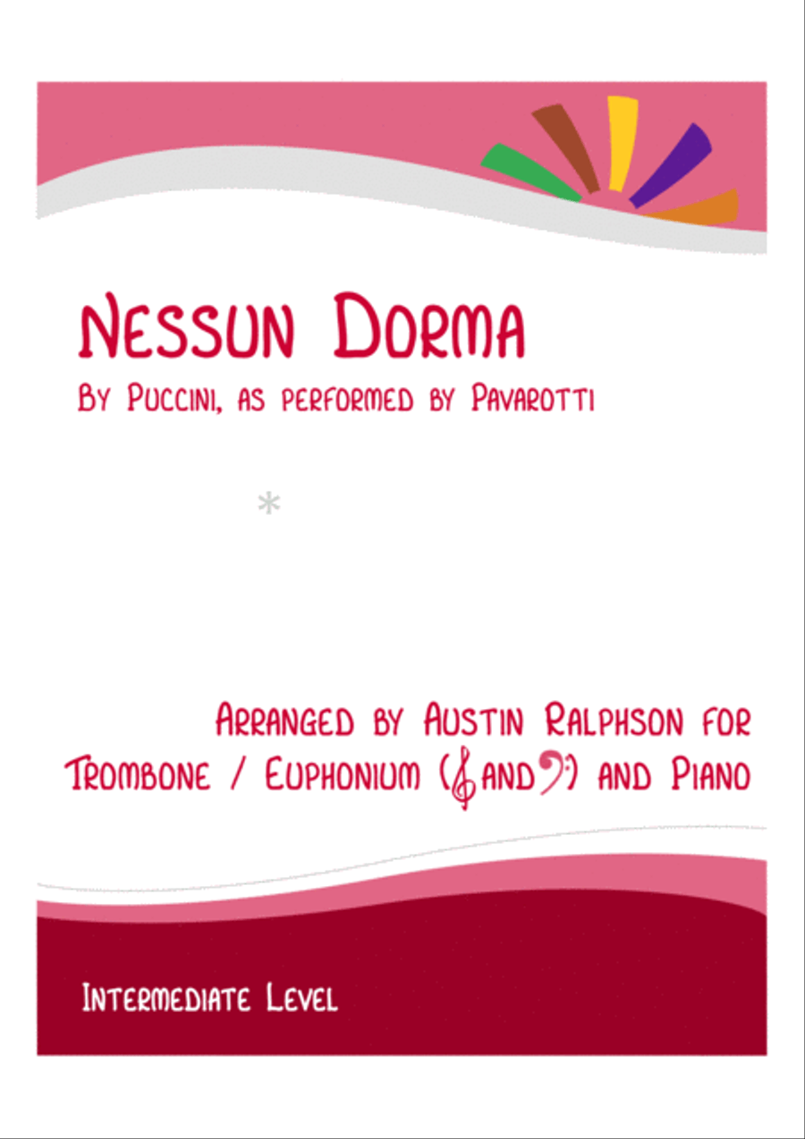 5 Beautiful Trombone or Euphonium Solos for Fun - with FREE BACKING TRACKS + piano accompaniment Euphonium scores gallery preview page 4