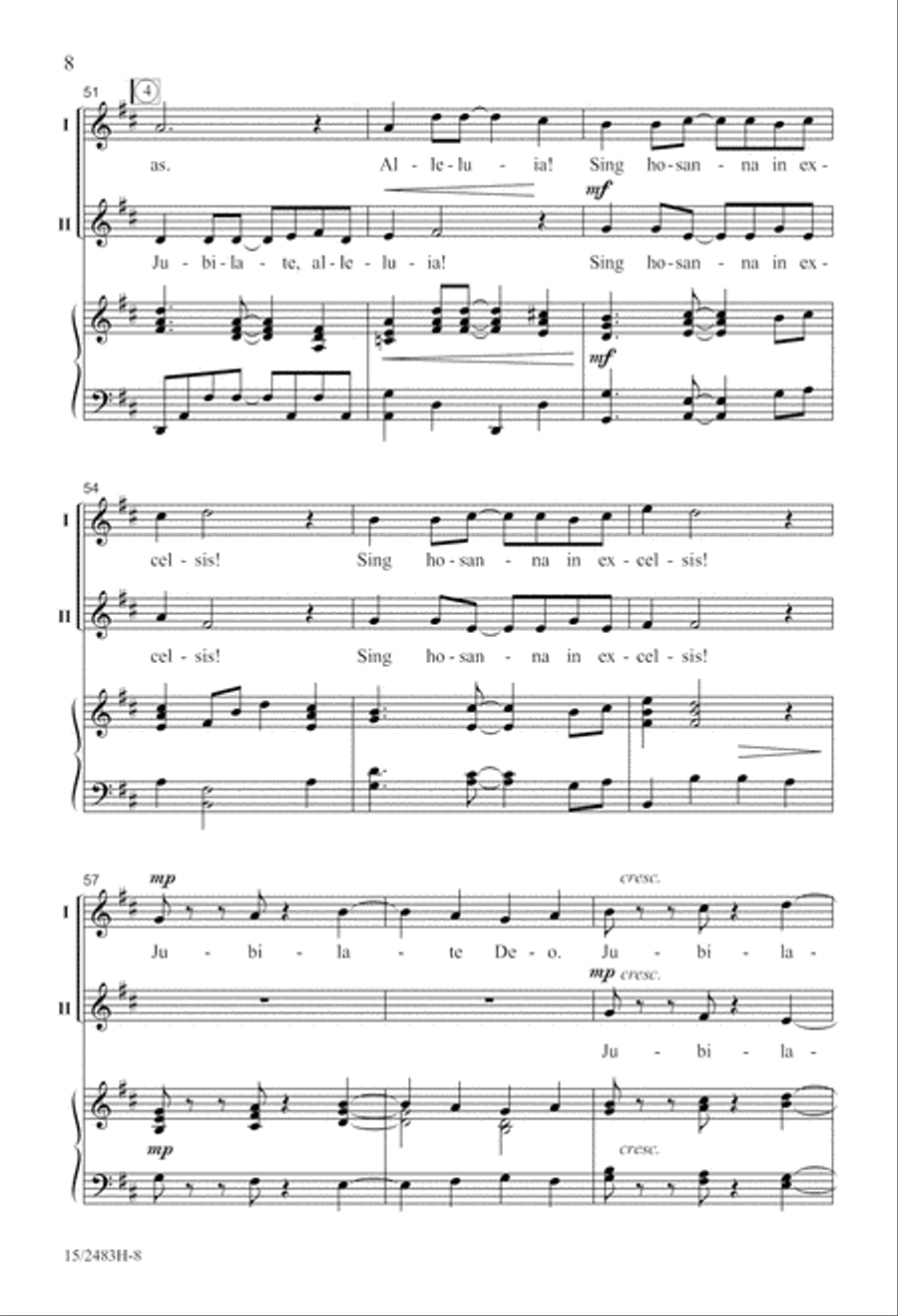 Jubilate, Alleluia! 2-Part scores gallery preview page 9