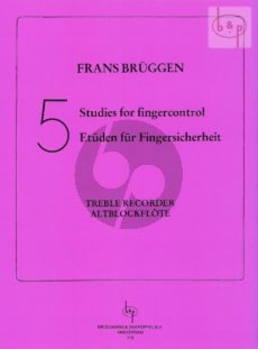 Book cover for 5 Studies for Fingercontrol