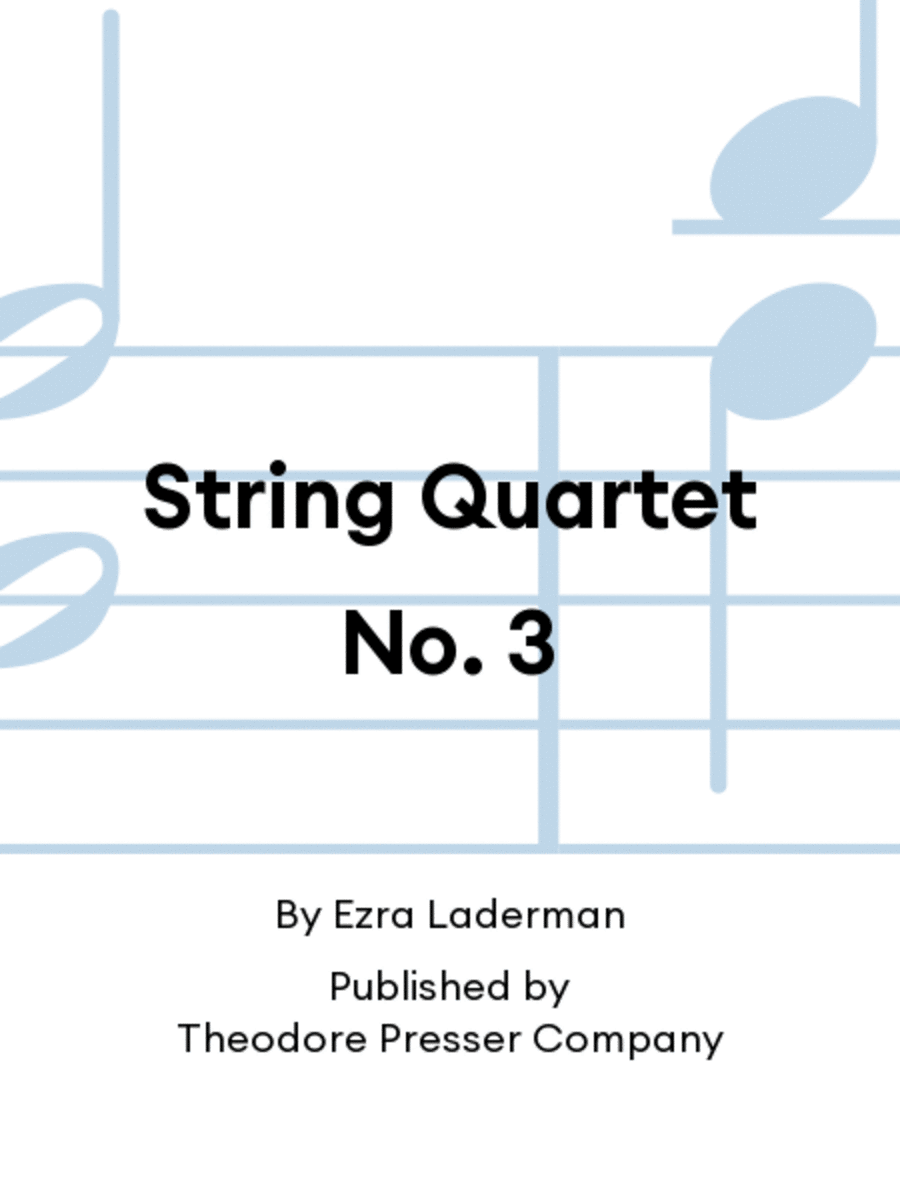String Quartet No. 3 String Quartet No. 3 String Quartet scores gallery preview page 1
