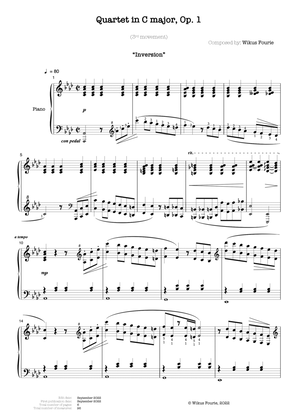 Quartet in C major, Op. 1 (3rd movement "Inversion")