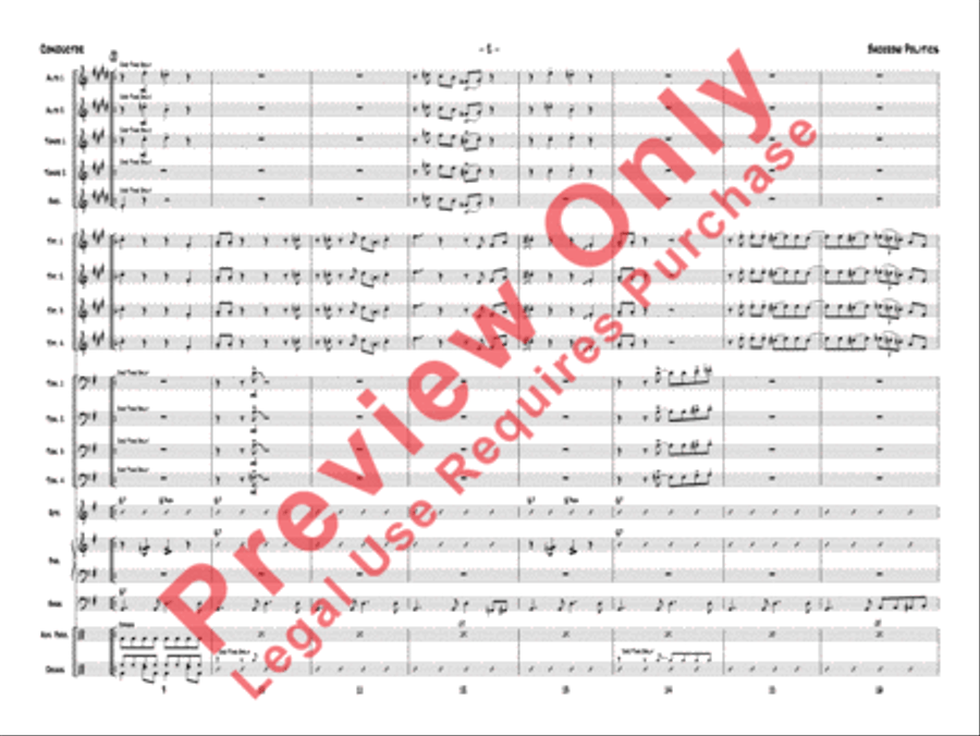 Backrow Politics Backrow Politics Jazz Ensemble scores gallery preview page 5