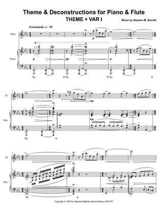 Theme & Deconstructions for Piano & Flute