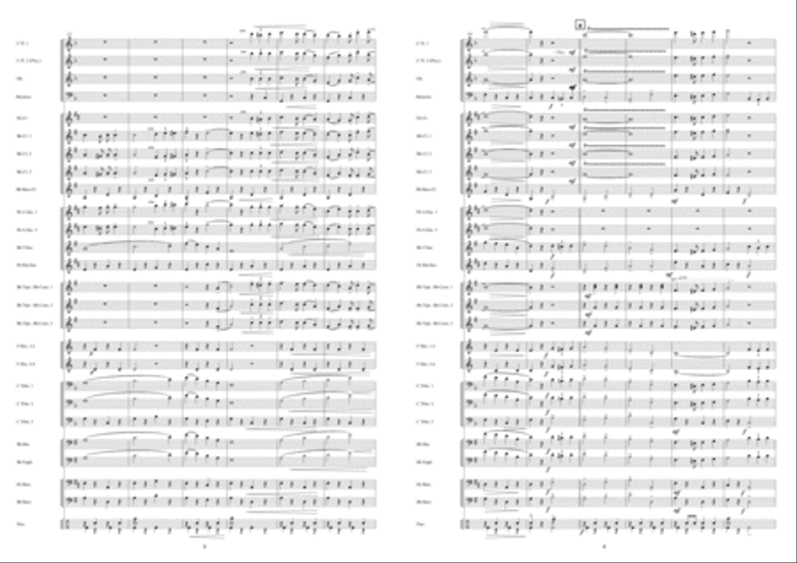 Pitsenburg March Concert Band scores gallery preview page 3