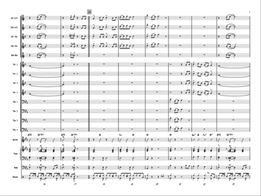 The Twelve Days of Christmas Jazz Ensemble scores gallery preview page 4
