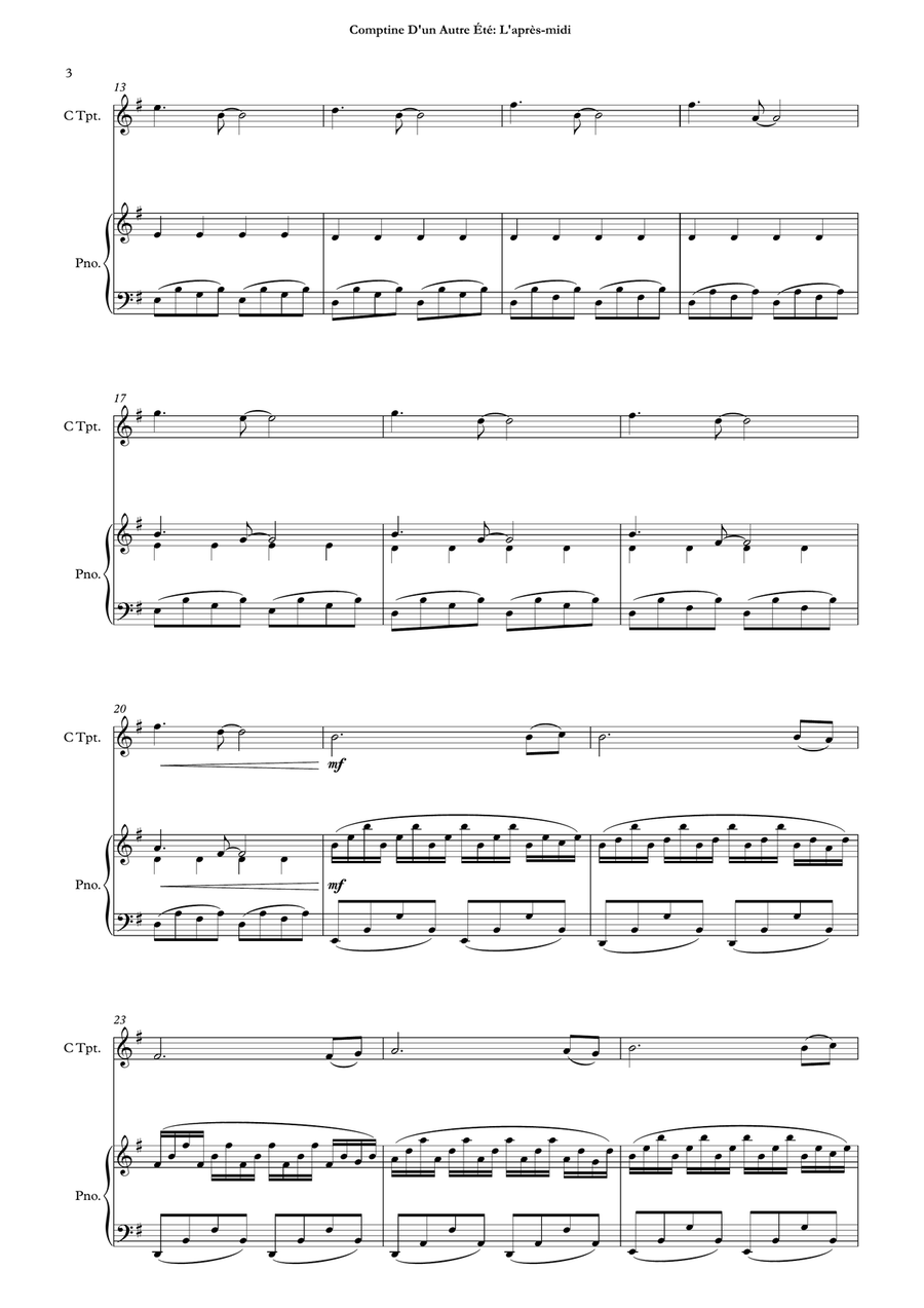 Comptine D'un Autre Été: L'après-Midi Chamber Music scores gallery preview page 5